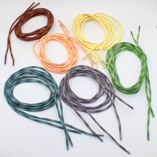 Steel Blue Veters/laces Zwart/bruin 140 Cm 2 Paar - De Boer