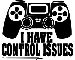 Sticker Game - Control - Deur - Raam sticker - Tekst Gamer  - Wall Quote - Jongenskamer - Slaap-speelkamer
