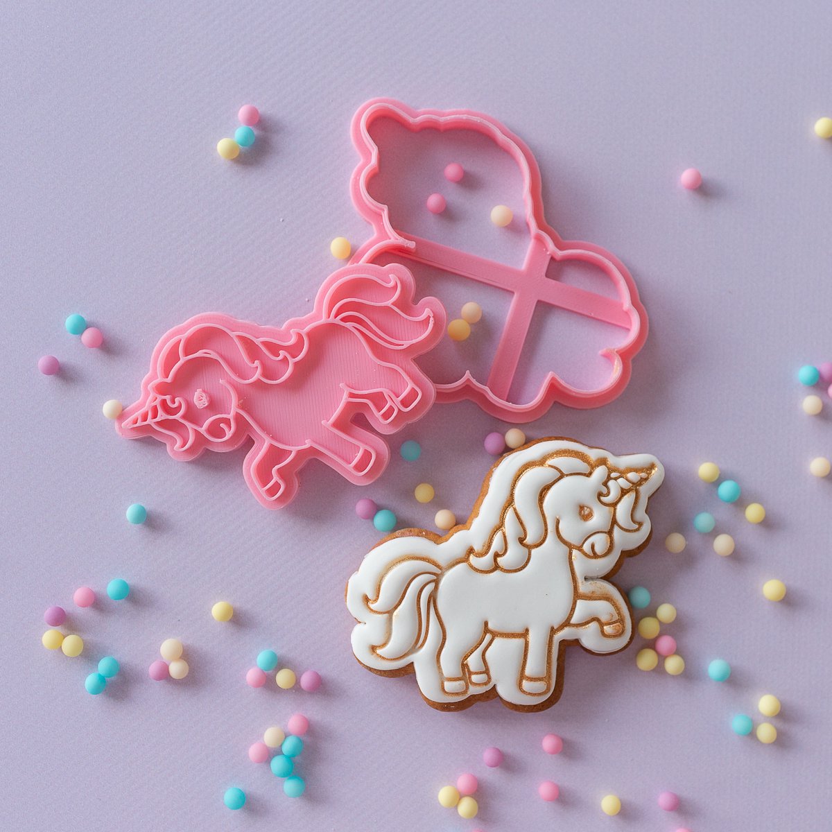 Unicorn - Stamp met Cookie cutter | Unicorn Serie