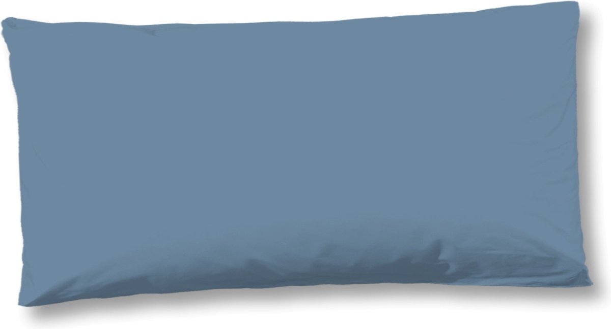 Kussenhoesje 1-40x80 katoen-satijn ice blauw