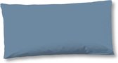 Kussenhoesje 1-40x80 katoen-satijn ice blauw