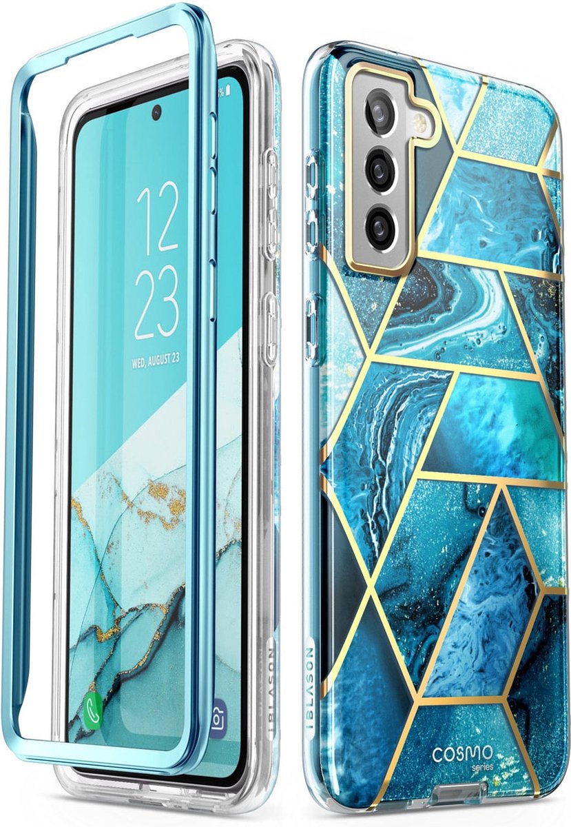 Cosmo 360 hoesje met screenprotector Samsung S22 Plus - Ocean