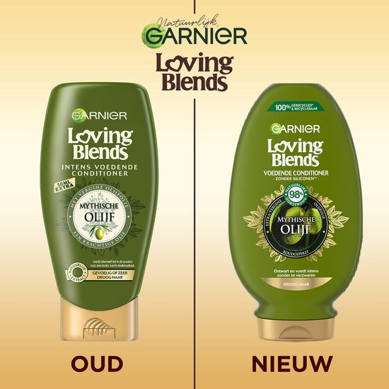 Garnier Loving Blends Mythische Olijf Intens Voedende Conditioner Voordeelverpakking - Gevoelig tot Zeer Droog Haar - 6 x 250ml