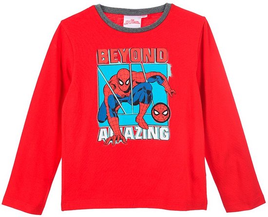 Spider-Man - Longsleeve shirt Spiderman - Marvel - jongens - maat 104