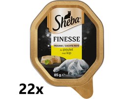 Sheba Alu - Finesse Mousse met Kip - 22x85g - Kattenvoer