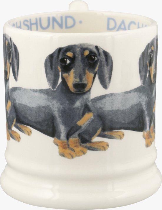 Emma Bridgewater Mug 1/2 Pint Dogs Dachshund Black & Tan