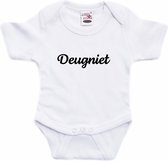 Deugniet tekst baby rompertje wit jongens en meisjes - Kraamcadeau - Babykleding 92