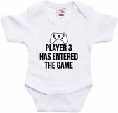 Le joueur 3 est entré dans le jeu Body bébé blanc garçons et filles - Cadeau de maternité/Cadeau de Vaderdag amateur de jeu 56 (1-2 mois)