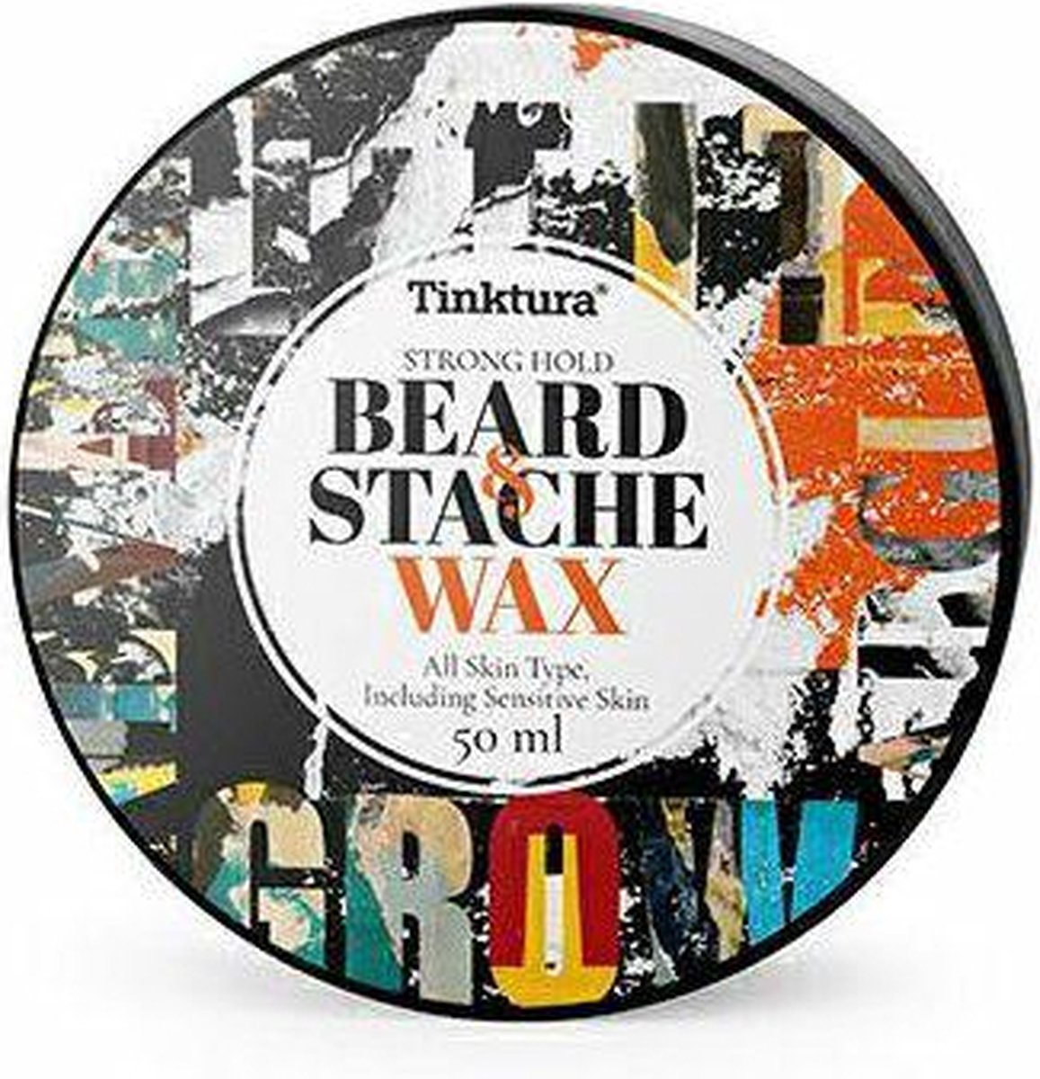 Tinktura - Baard & Snor wax - Beard & Stache wax - Alle huidtypes - Natuurlijk - Cocos - Jojoba - Hibiscus