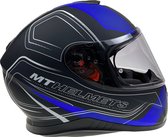 Helm MT Thunder III sv Trace zwart/blauw M
