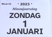 Groot letter A5 dagscheurkalender 2024