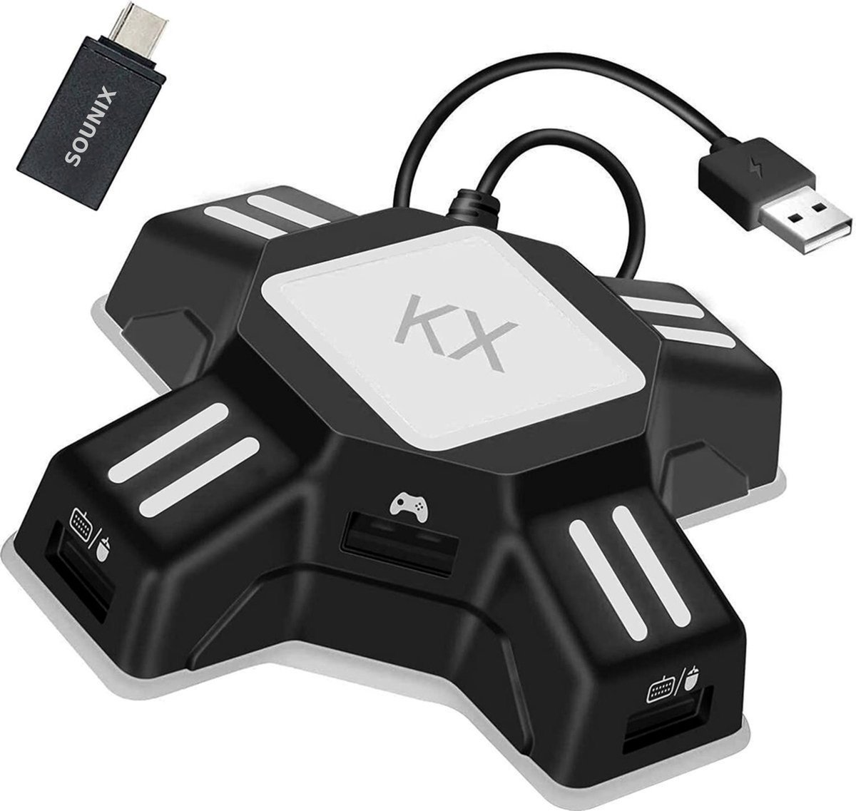Alsjeblieft kijk Post Isaac Sounix Gaming Toetsenbord en Muis USB Adapter Geschikt voor Switch - Muis  Converter... | bol.com