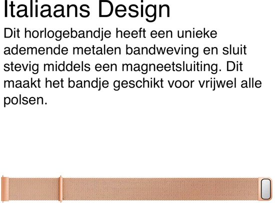 Bracelet Milanais pour Amazfit GTR 3 / GTR 3 Pro / GTR 2 / GTR 2e / GTR 47mm / GTR 42mm - Bracelets Design Bracelets avec Fermoir Magnétique - Or Rose