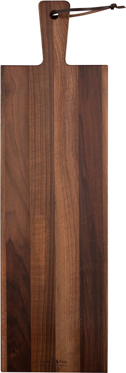 Bowls and Dishes Pure Walnut Wood | Duurzaam | Borrelplank | Tapasplank | Serveerplank 69 x 20 x 2 cm | walnoot hout | BBQ cadeautip!