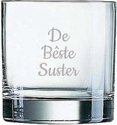 Gegraveerde Whiskeyglas 38cl De Bêste Suster