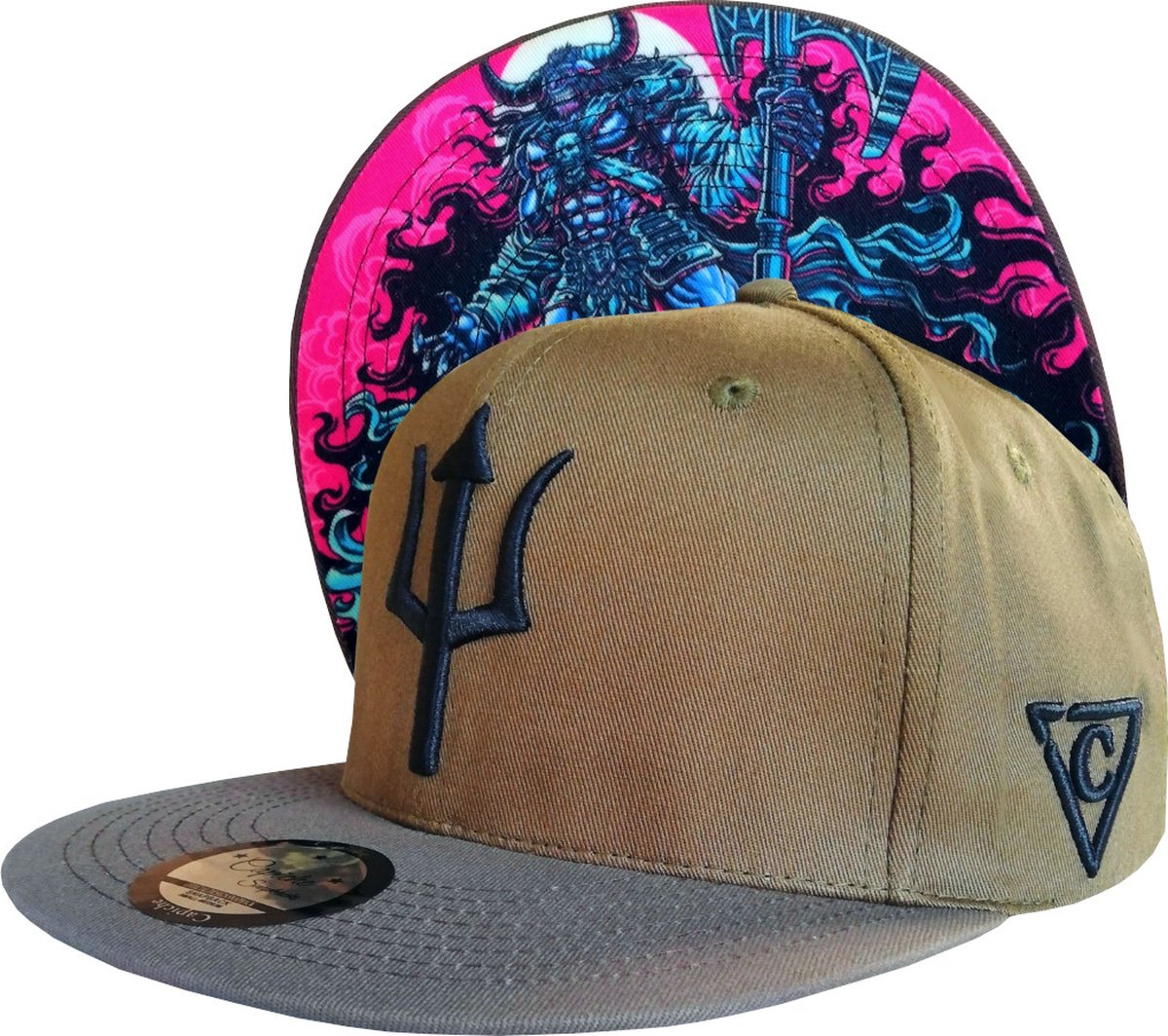 Capiche® Snapback – Minotaur – Pet Heren – Sportcap – Baseball Cap – Groene pet