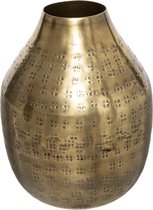 Vase en métal Atmosphera - Doré - H14 cm - Dia 10 cm