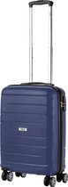 Bol.com TravelZ Big Bars Handbagagekoffer 55cm met TSA-slot - Ultrasterk - Blauw aanbieding