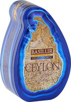 Basilur High Grown Hoge pure Ceylon A-Kwaliteit Thee in metalen cadeau verpakking, Zeer geschikt om ijsthee te maken.