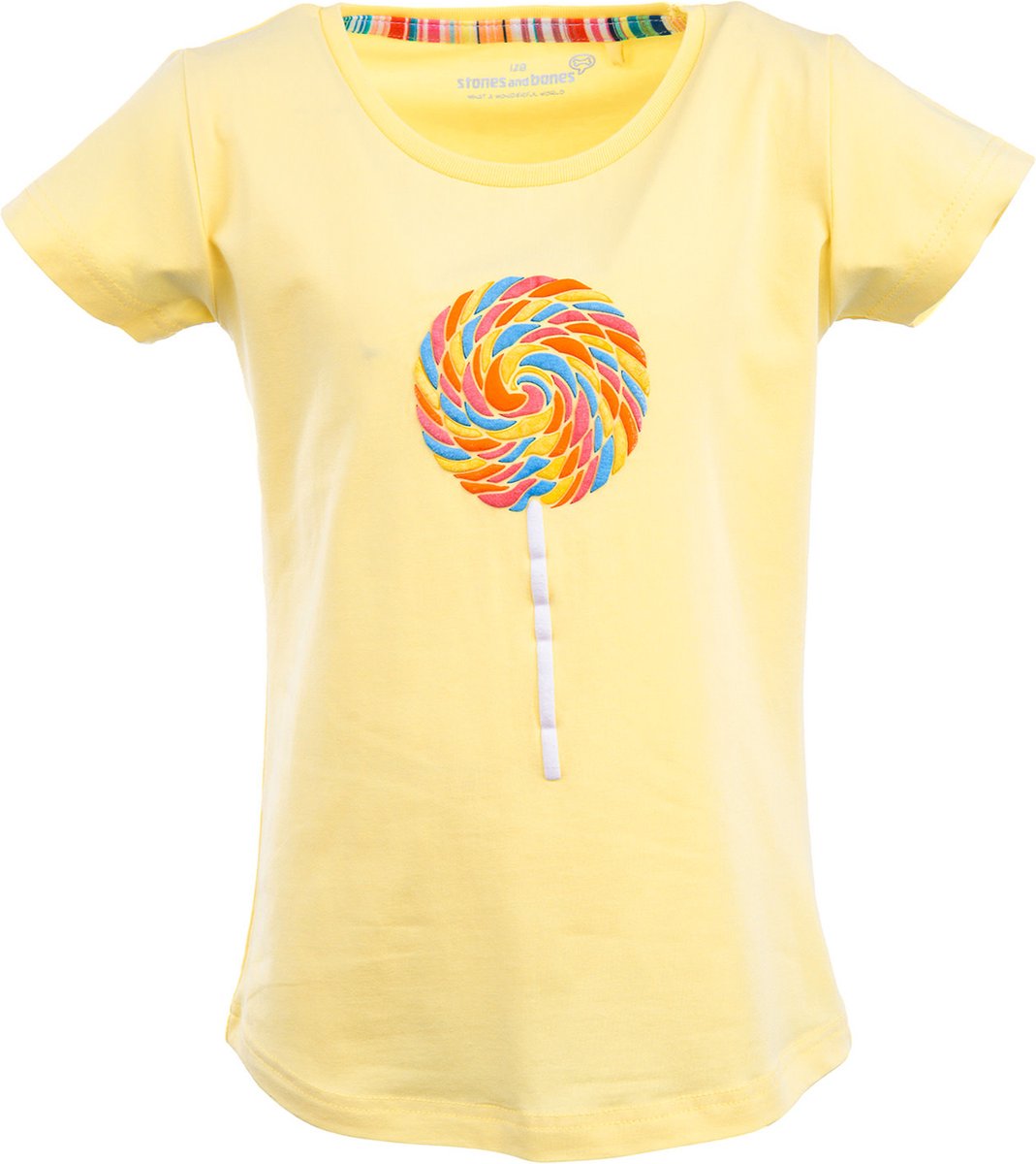Stones And Bones Meisjes Tshirt Camille Lolly Lime - 152