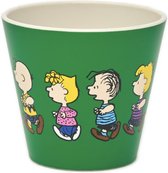 Quy Cup - 90ml Ecologische Reis Beker - Espressobeker “Peanuts Snoopy 1 Race” 7x7x7cm