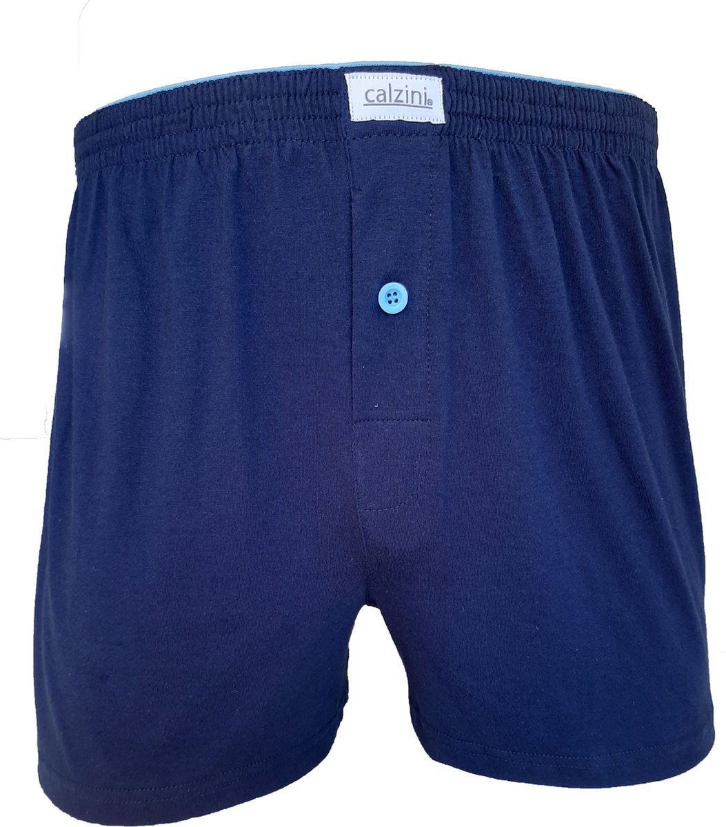 Calzini Wijde Boxershorts Heren 2-Pack Classics Multipack - M - Navy - Blauw