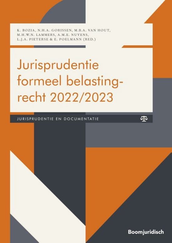 Boom fiscale studieboeken - Jurisprudentie formeel belasting ... - cover