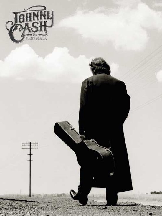 Johnny Cash The Man in Black Art Print 30x40cm | Poster