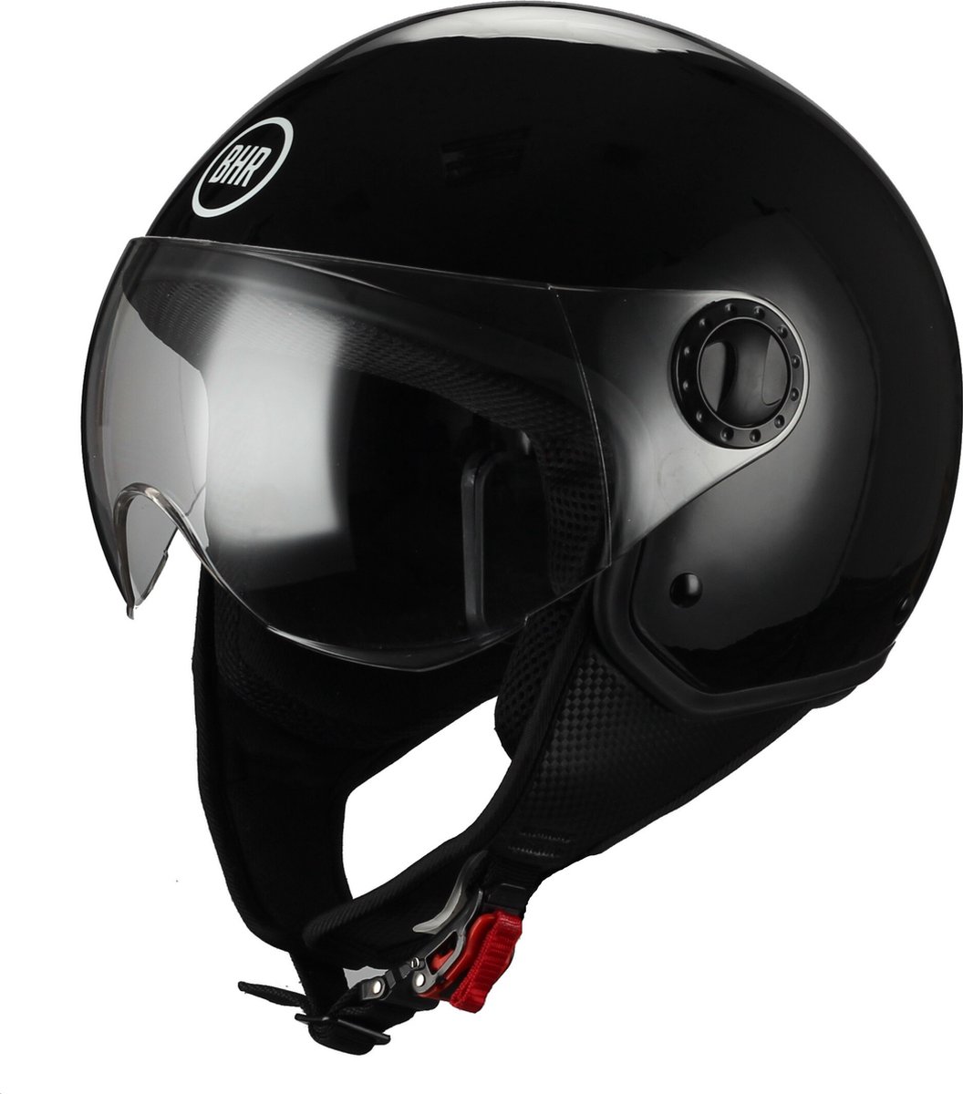 BHR Italia - Sport Edition - Pot/Jet helm motor - scooter - Kleur: Zwart - Maat: L