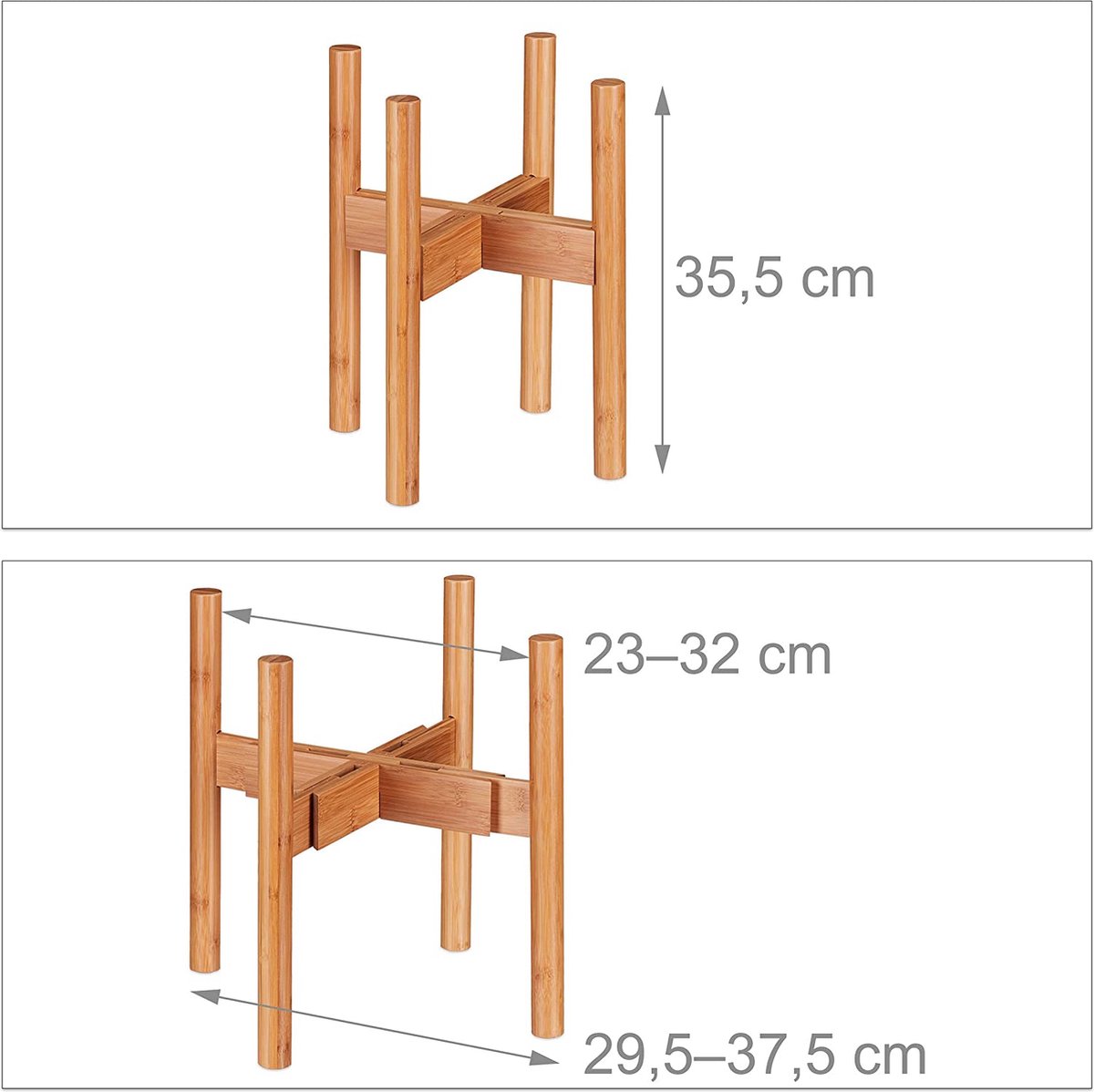 Supports Pour Plantes D'Intérieur 1 Niveau En Bambou Pour Pot De Fleurs, Support Pour Pots De Fleurs, Étagères, Présentoir Po[H1317] - Maison