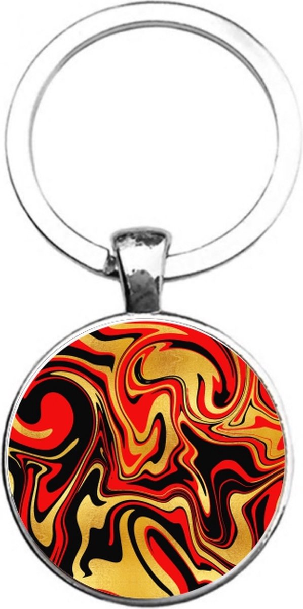 Sleutelhanger Glas - Marmer