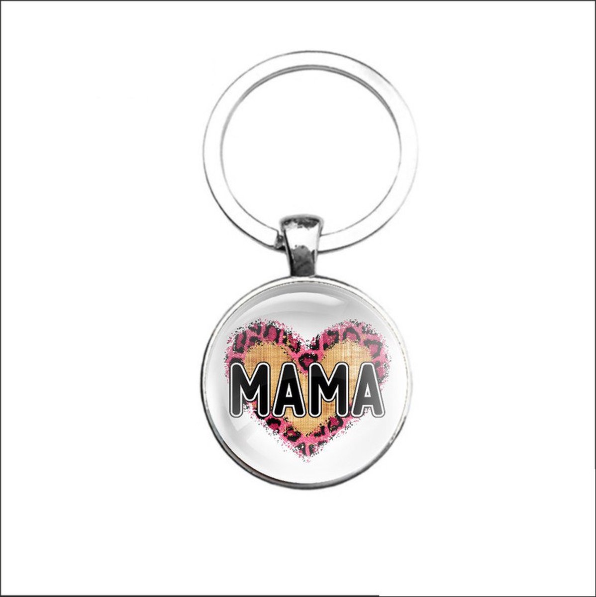 Sleutelhanger Glas - Mama