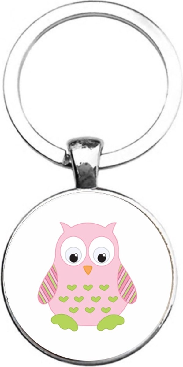 Sleutelhanger Glas - Uil