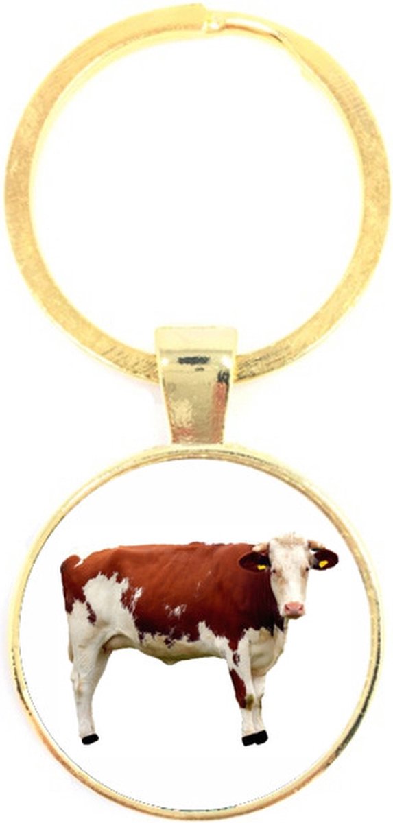 Sleutelhanger Glas - Koe
