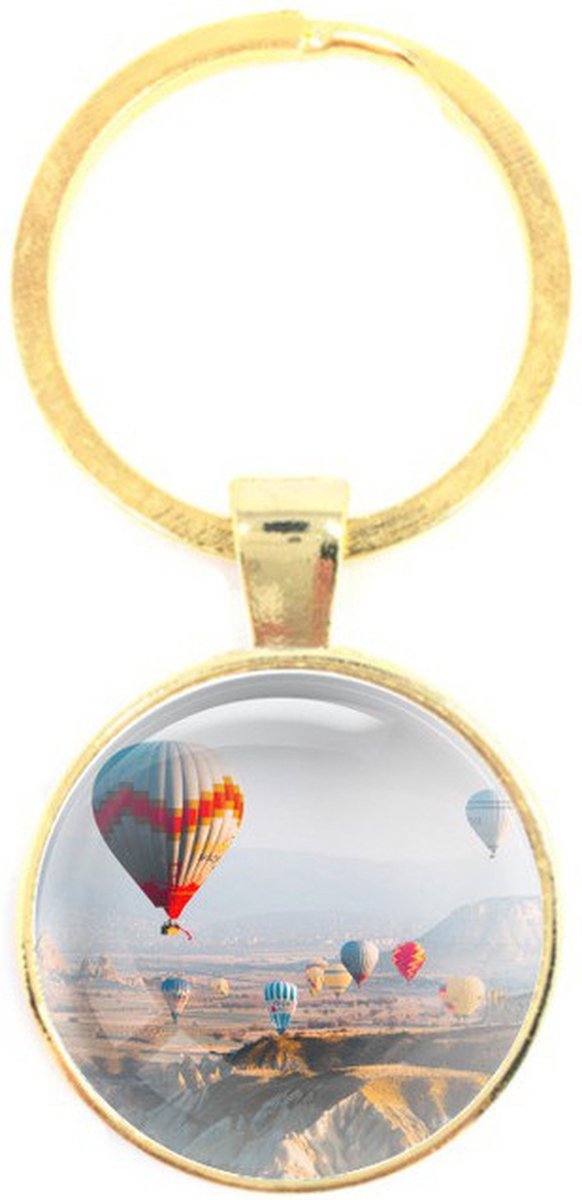 Sleutelhanger Glas - Luchtballon