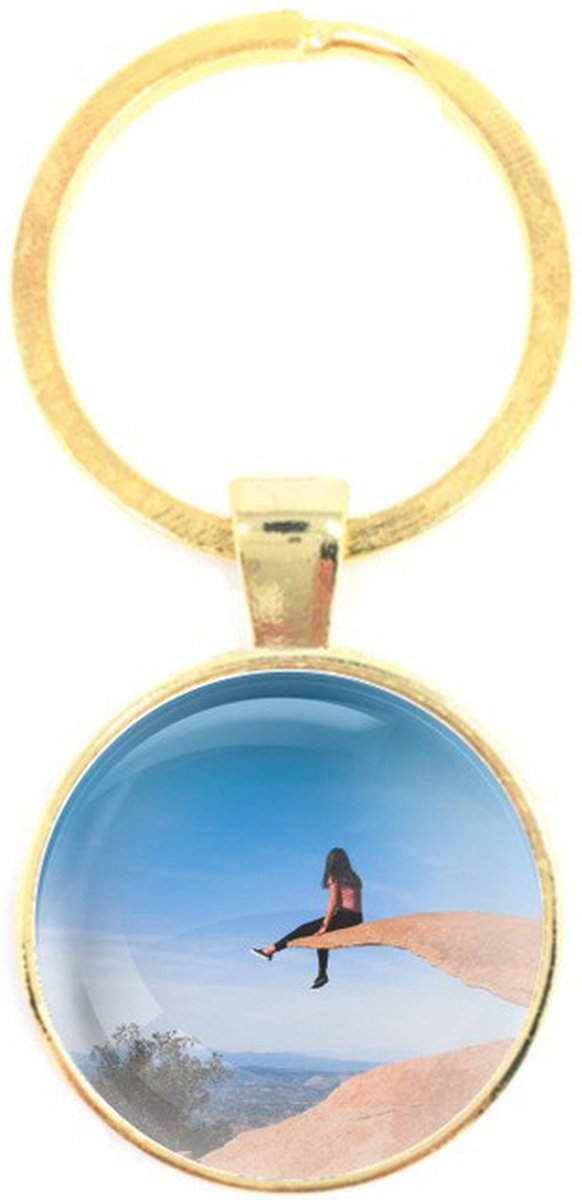 Sleutelhanger Glas - Berg