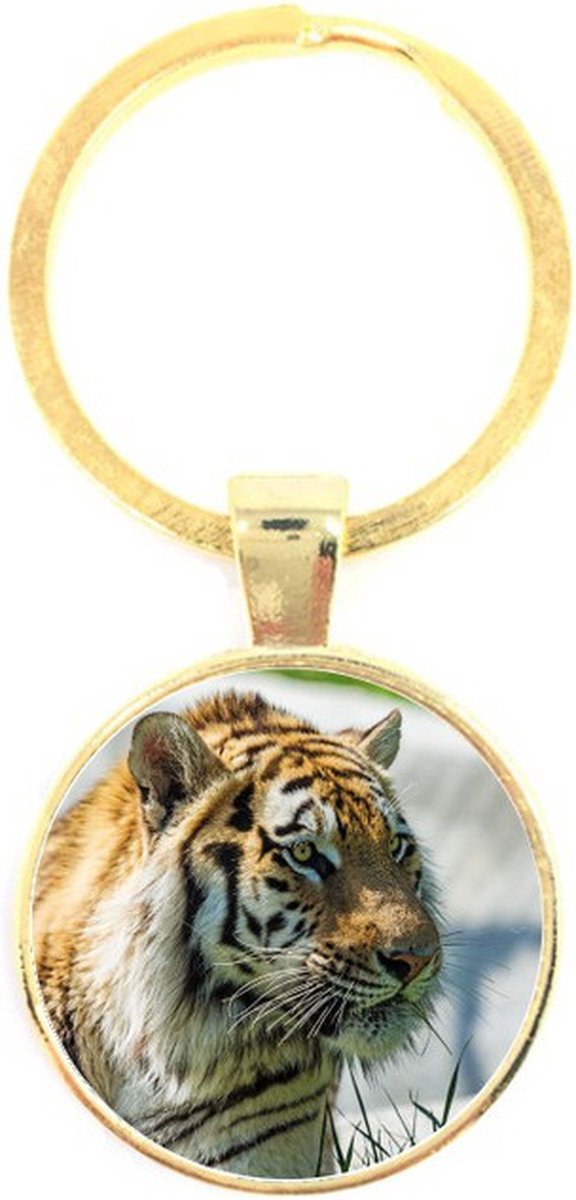 Sleutelhanger Glas - Tijger