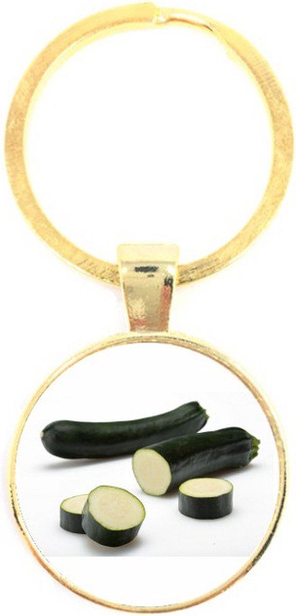 Sleutelhanger Glas - Courgettes