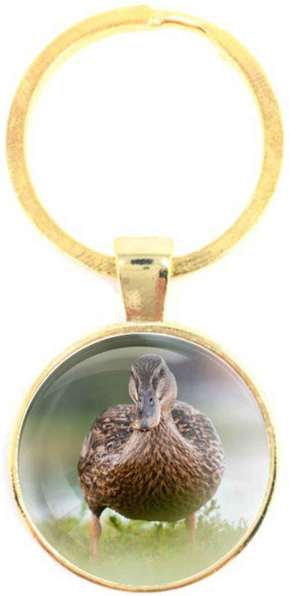 Sleutelhanger Glas - Eend
