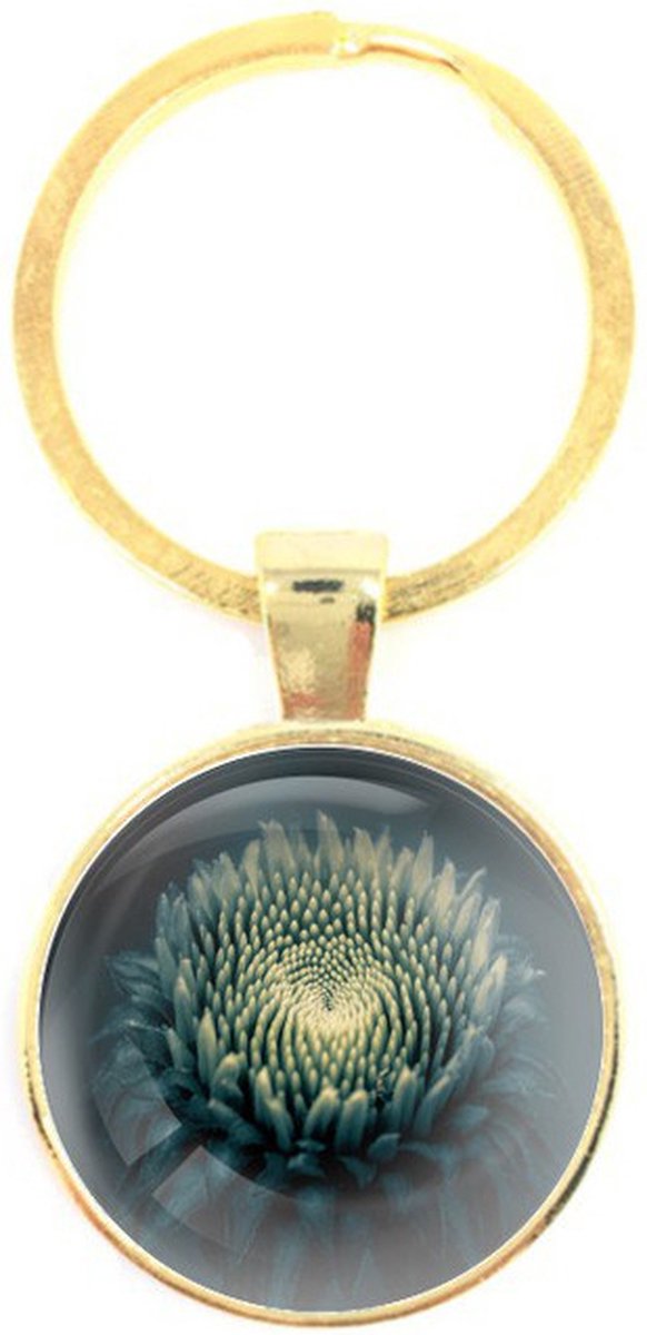 Sleutelhanger Glas - Bloem