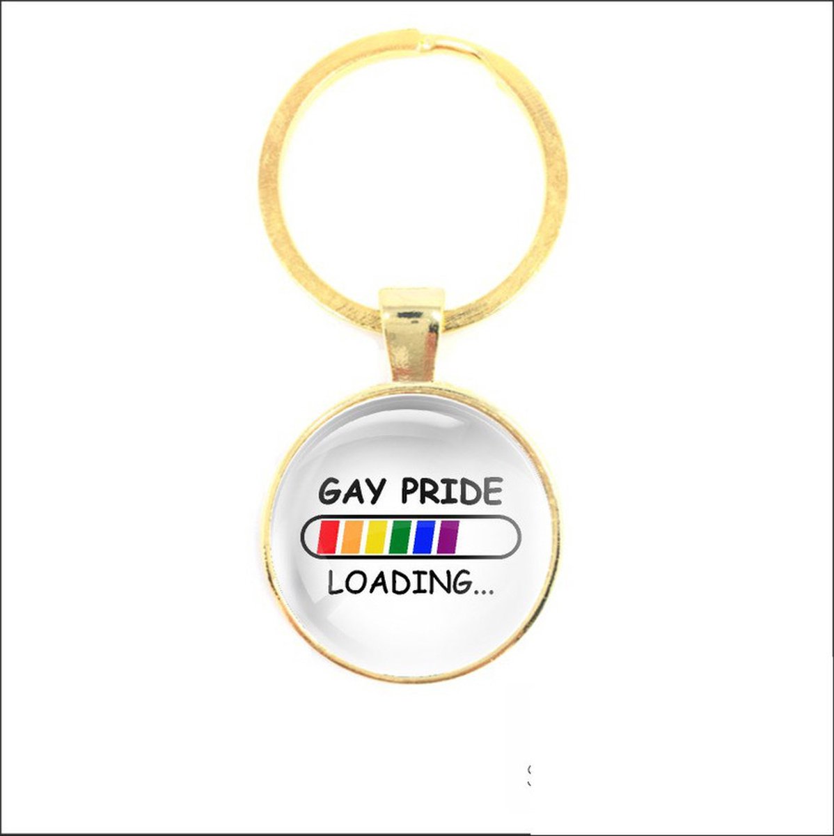 Sleutelhanger Glas - Gay Pride Loading