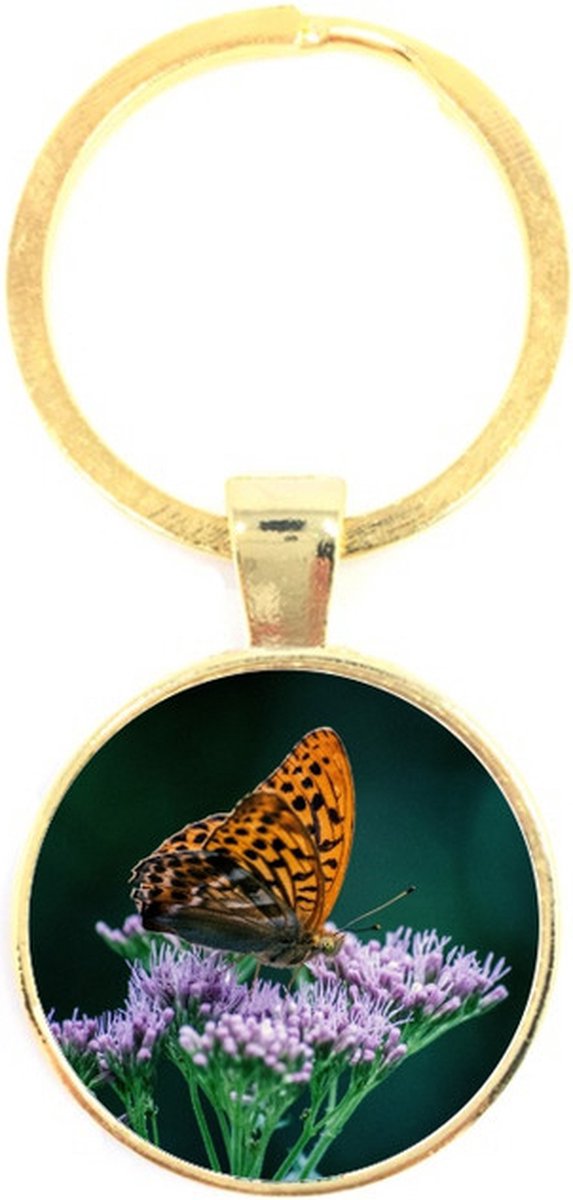 Sleutelhanger Glas - Vlinder