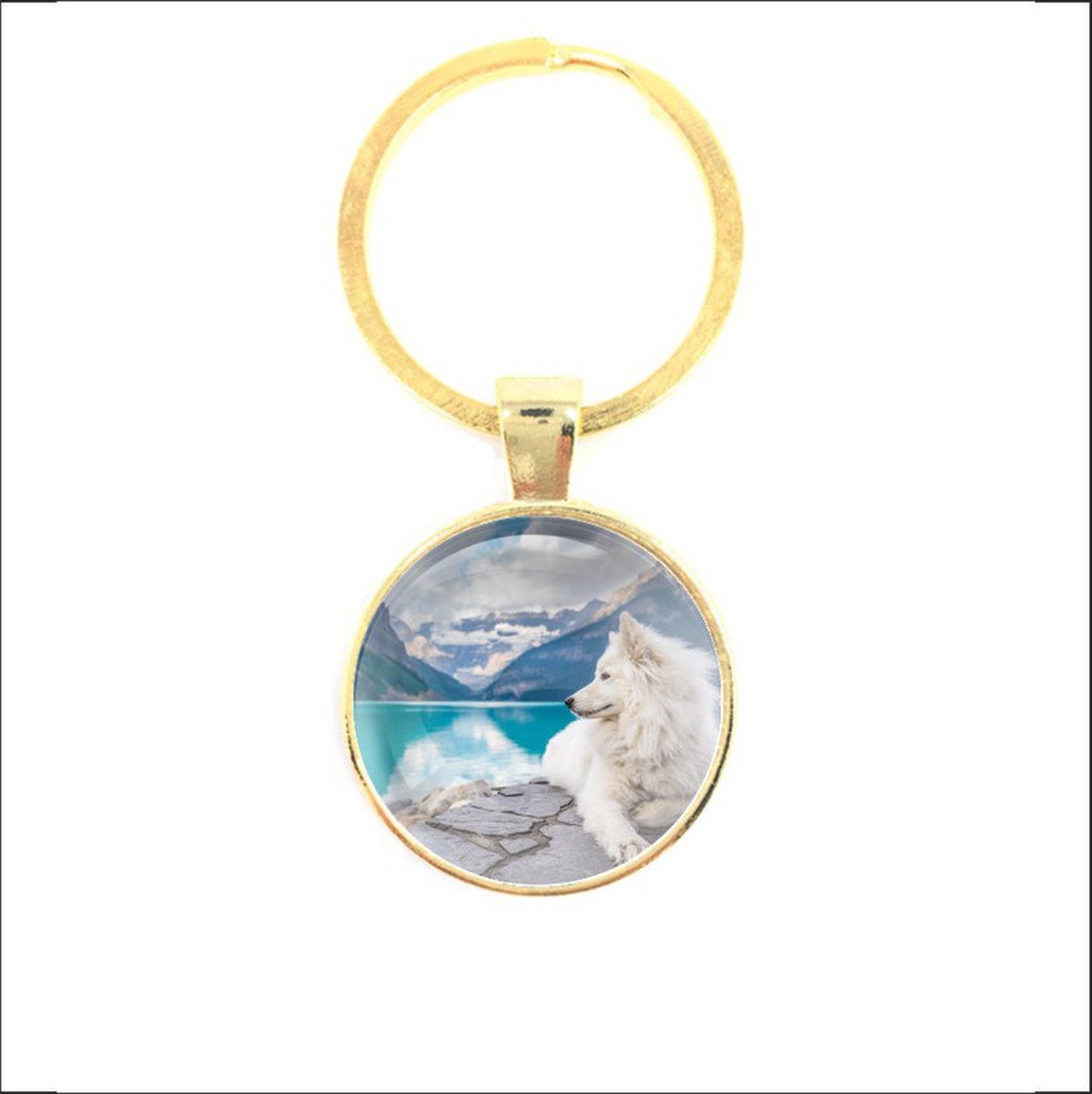 Sleutelhanger Glas - Hond