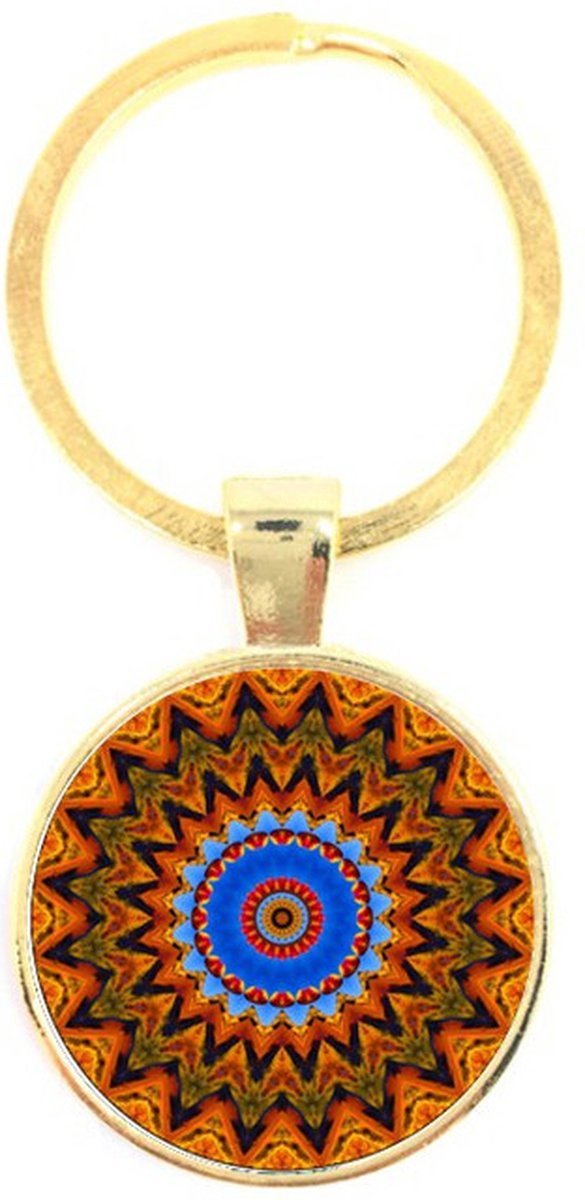 Sleutelhanger Glas - Mandala