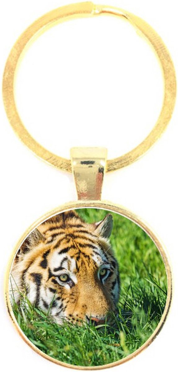 Sleutelhanger Glas - Tijger