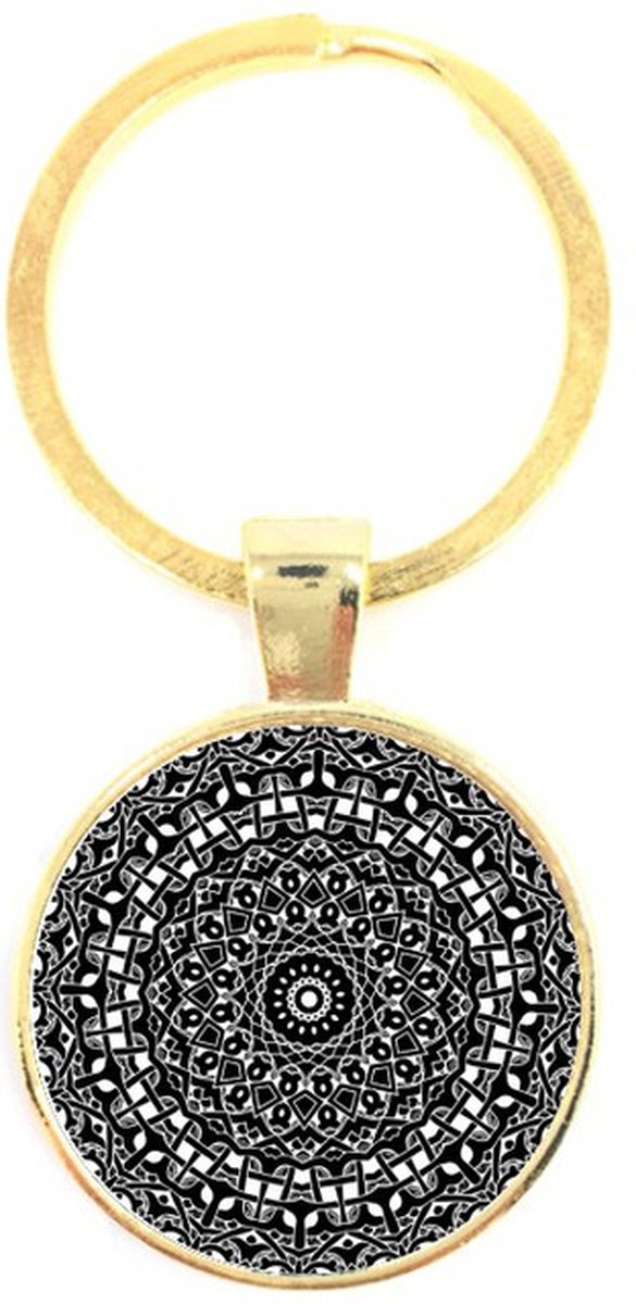 Sleutelhanger Glas - Mandala