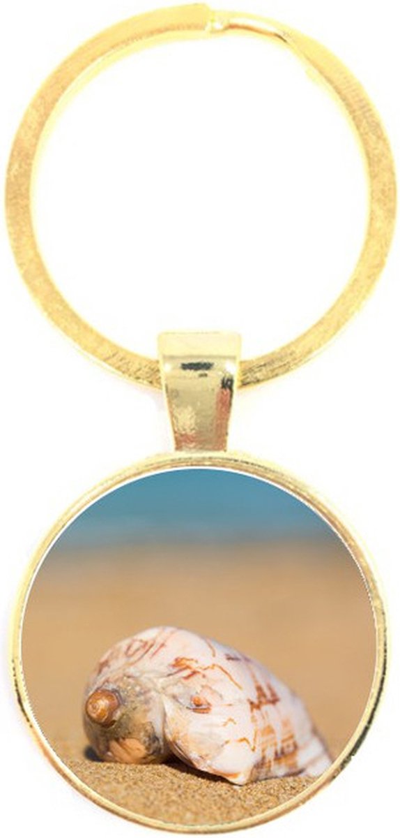 Sleutelhanger Glas - Schelp