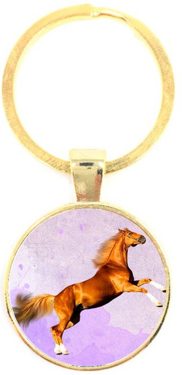 Sleutelhanger Glas - Paard