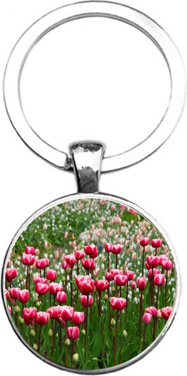 Sleutelhanger Glas - Tulpen