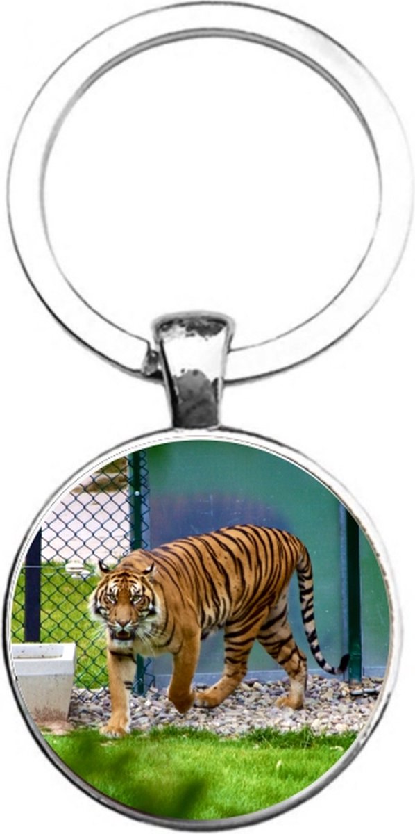 Sleutelhanger Glas - Tijger